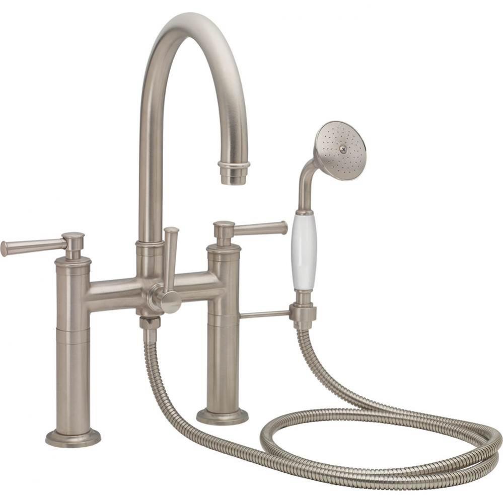 Traditional Deck Mount Tub Filler - Arc Spout