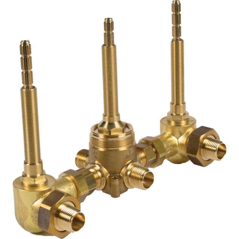 3 Handle Tub and Shower Valve