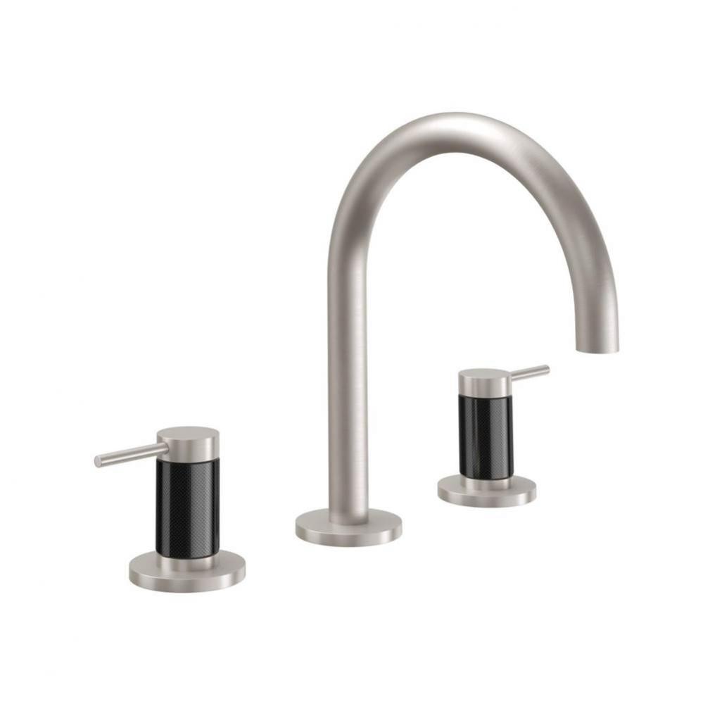 8'' Widespread Lavatory Faucet - High Spout; Carbon Fiber Insert
