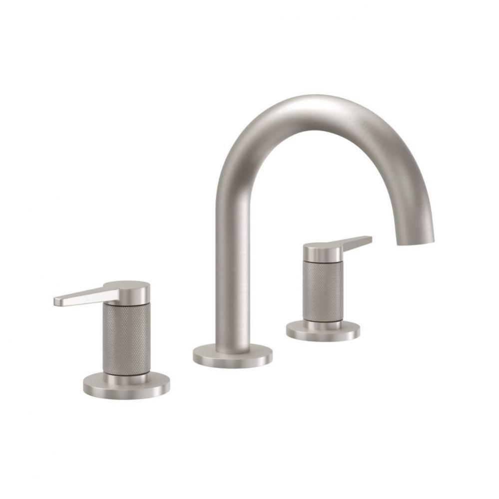 8'' Widespread Lavatory Faucet with ZeroDrain - Medium Spout; Knurled Insert
