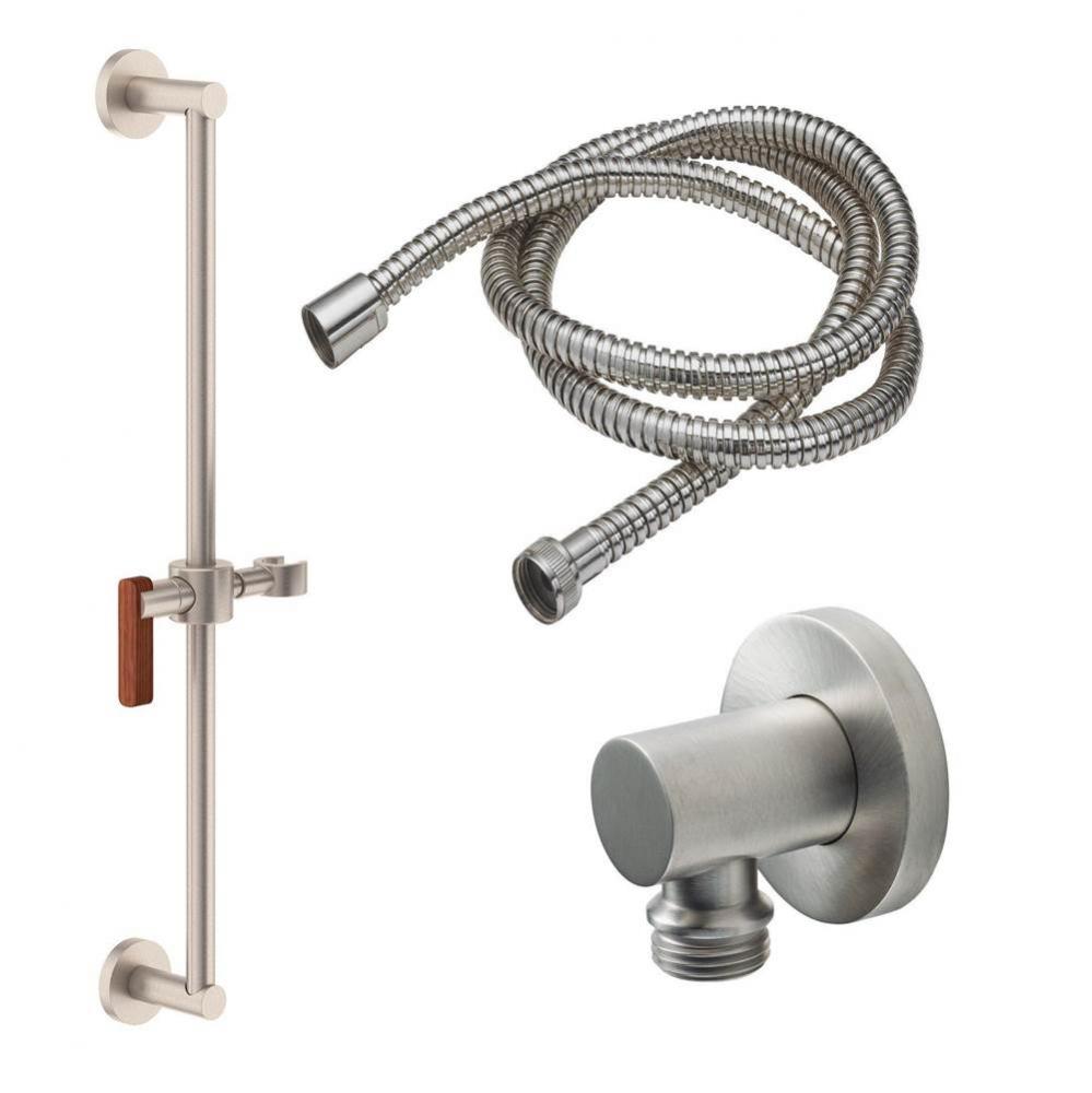 Slide Bar Handshower Kit - Lever Handle with Round Base