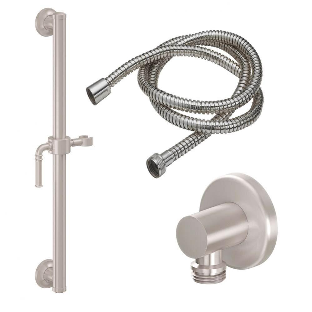 24'' Grab Bar Handshower Kit - Lever Handle with Round Base