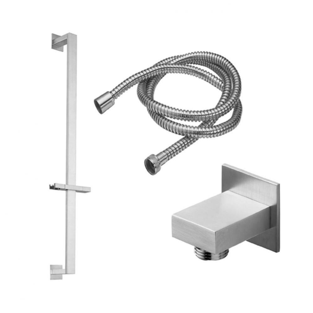 Slide Bar Handshower Kit  - rectangle Handle With Rectangle Base