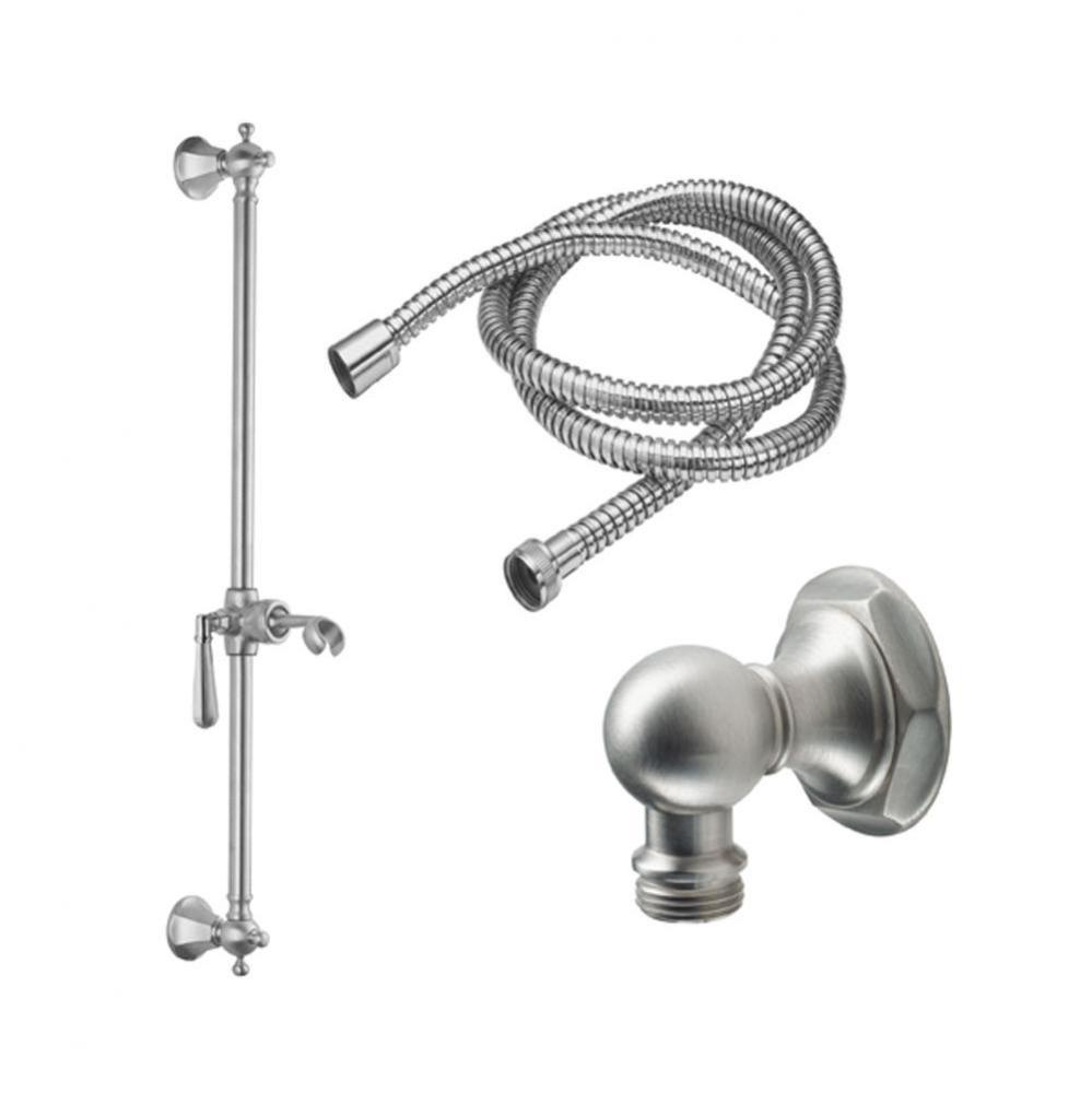 Slide Bar Handshower Kit - Lever Handle with Hex Base
