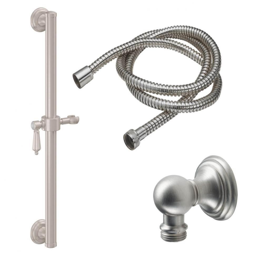 24'' Grab Bar Handshower Kit - Lever Handle with Line Base