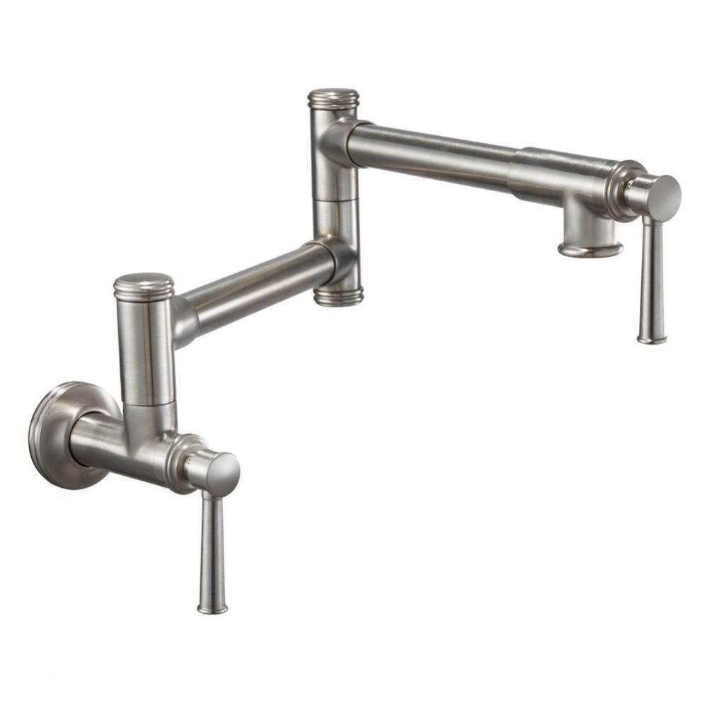 Pot Filler - Dual Handle Wall Mount - Traditional