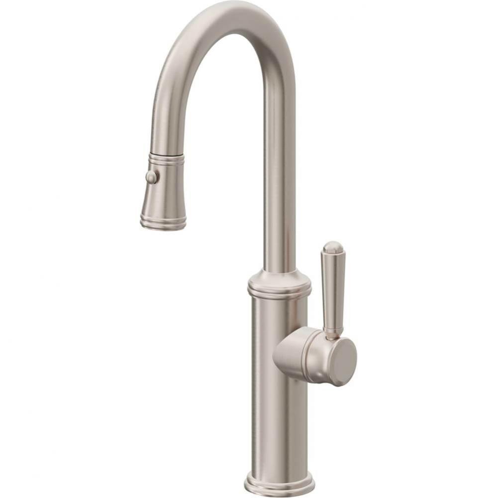 Pull-Down Prep/Bar Faucet with Button Sprayer