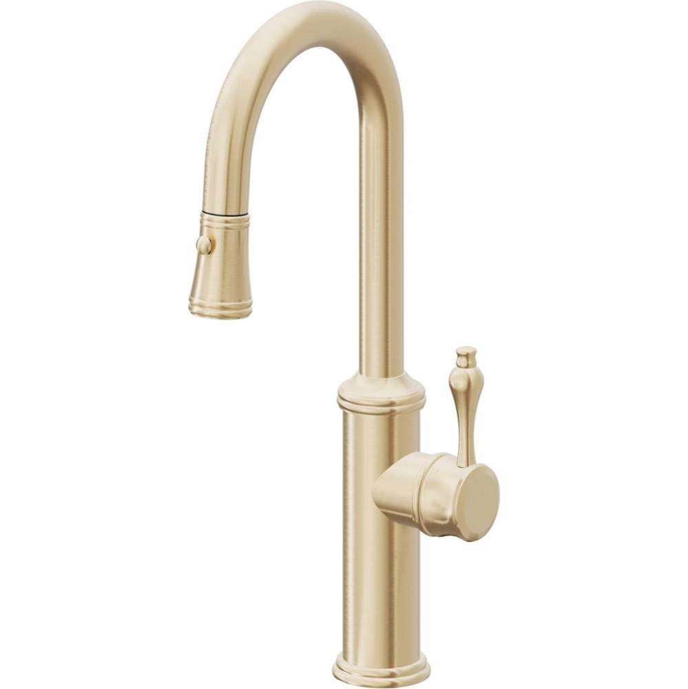 Pull-Down Prep/Bar Faucet with Button Sprayer