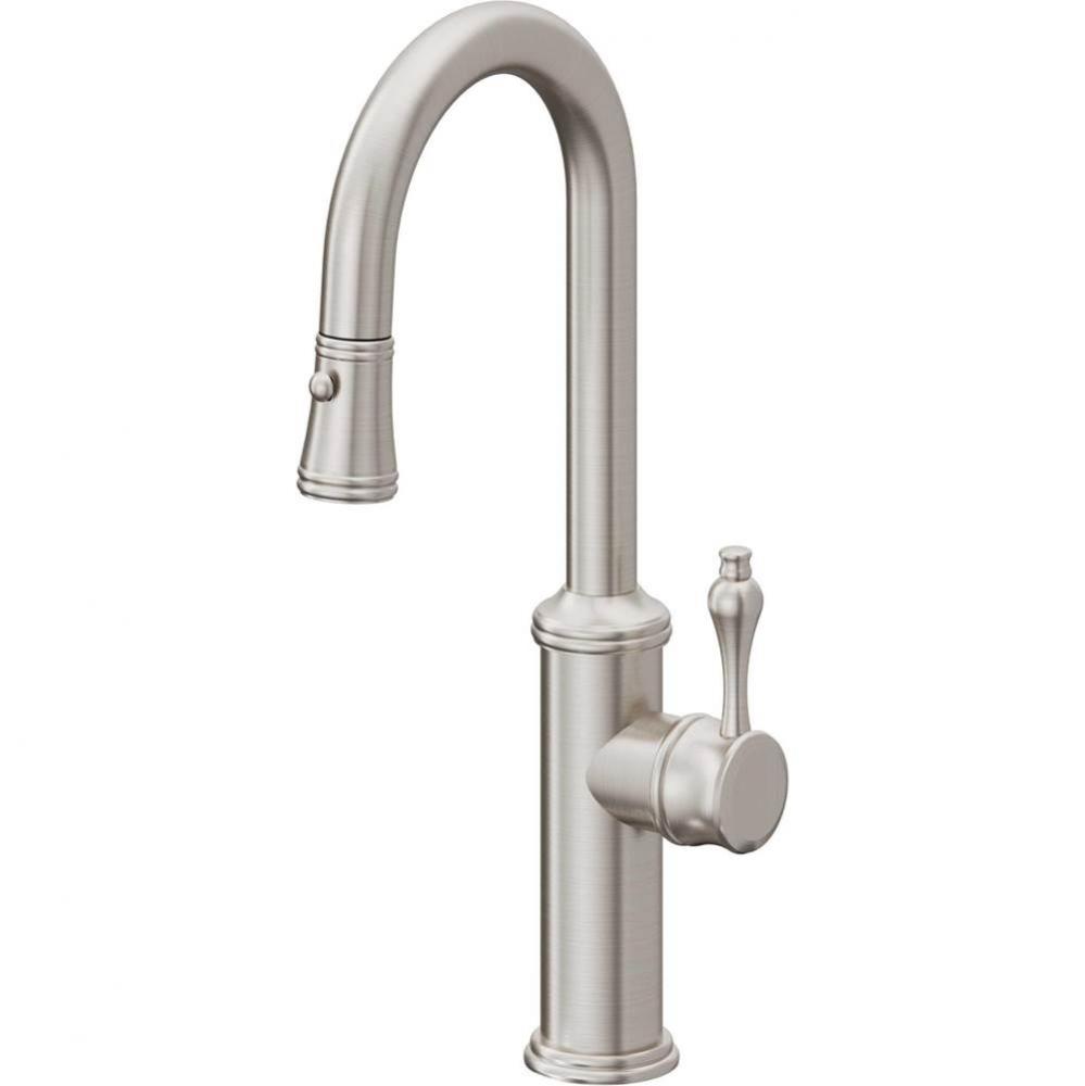 Pull-Down Prep/Bar Faucet with Button Sprayer