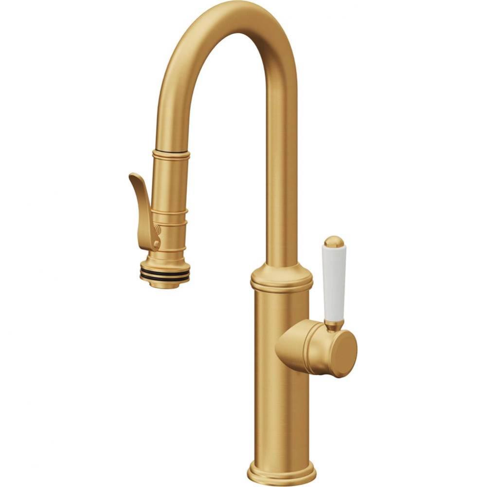 Pull-Down Prep/Bar Faucet with Squeeze Sprayer