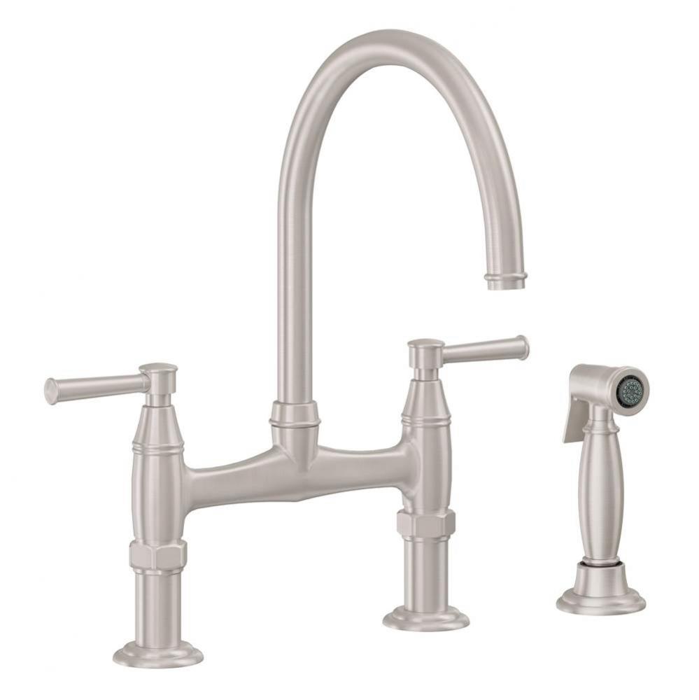 Bridge Kitchen Faucet with Sidespray