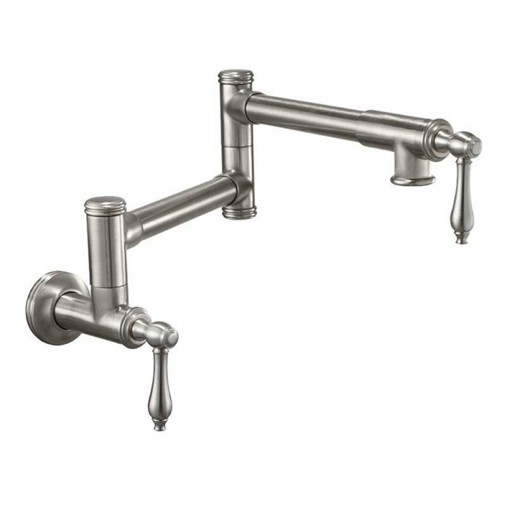 Pot Filler - Dual Handle Wall Mount - Traditional