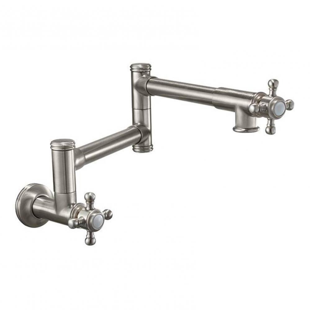 Pot Filler - Dual Handle Wall Mount - Traditional