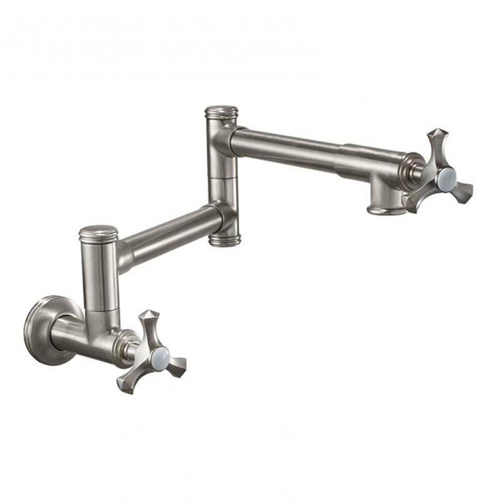 Pot Filler - Dual Handle Wall Mount - Traditional