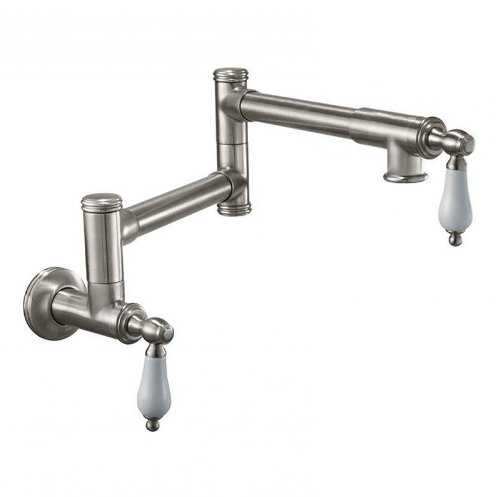 Pot Filler - Dual Handle Wall Mount - Traditional