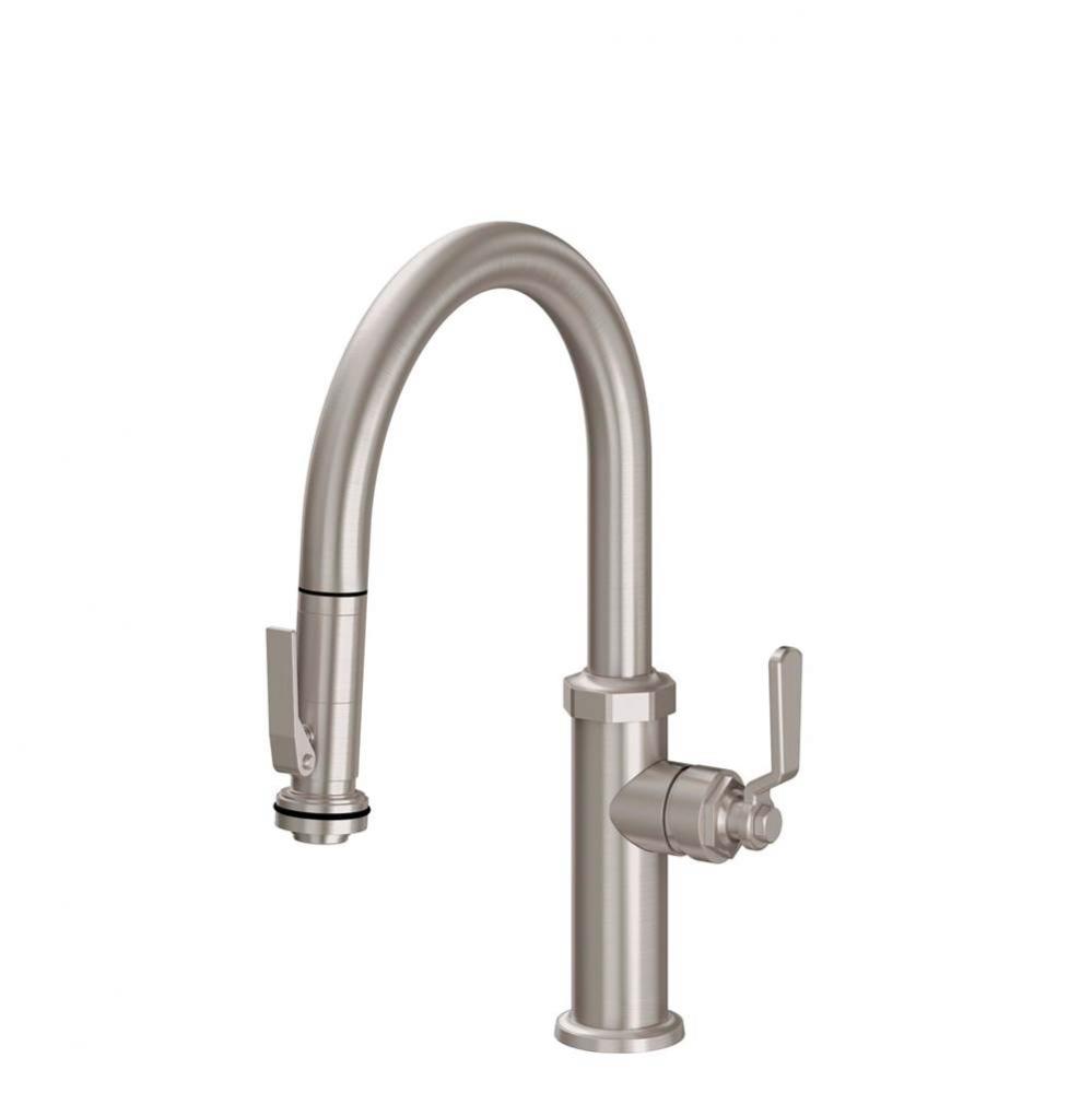 Pull-Down Kitchen Faucet - Low Arc Spoutwith Ball Lever Handle