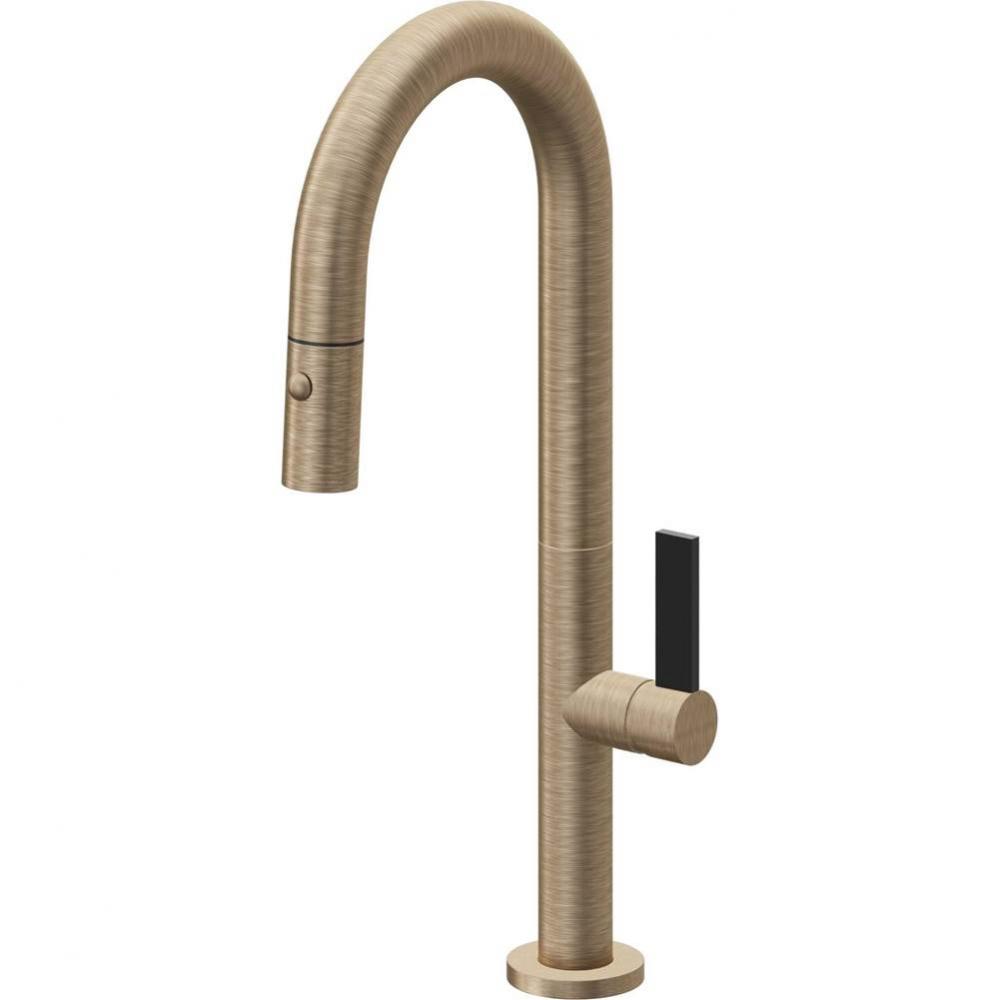 Pull-Down Prep/Bar Faucet with Button Sprayer