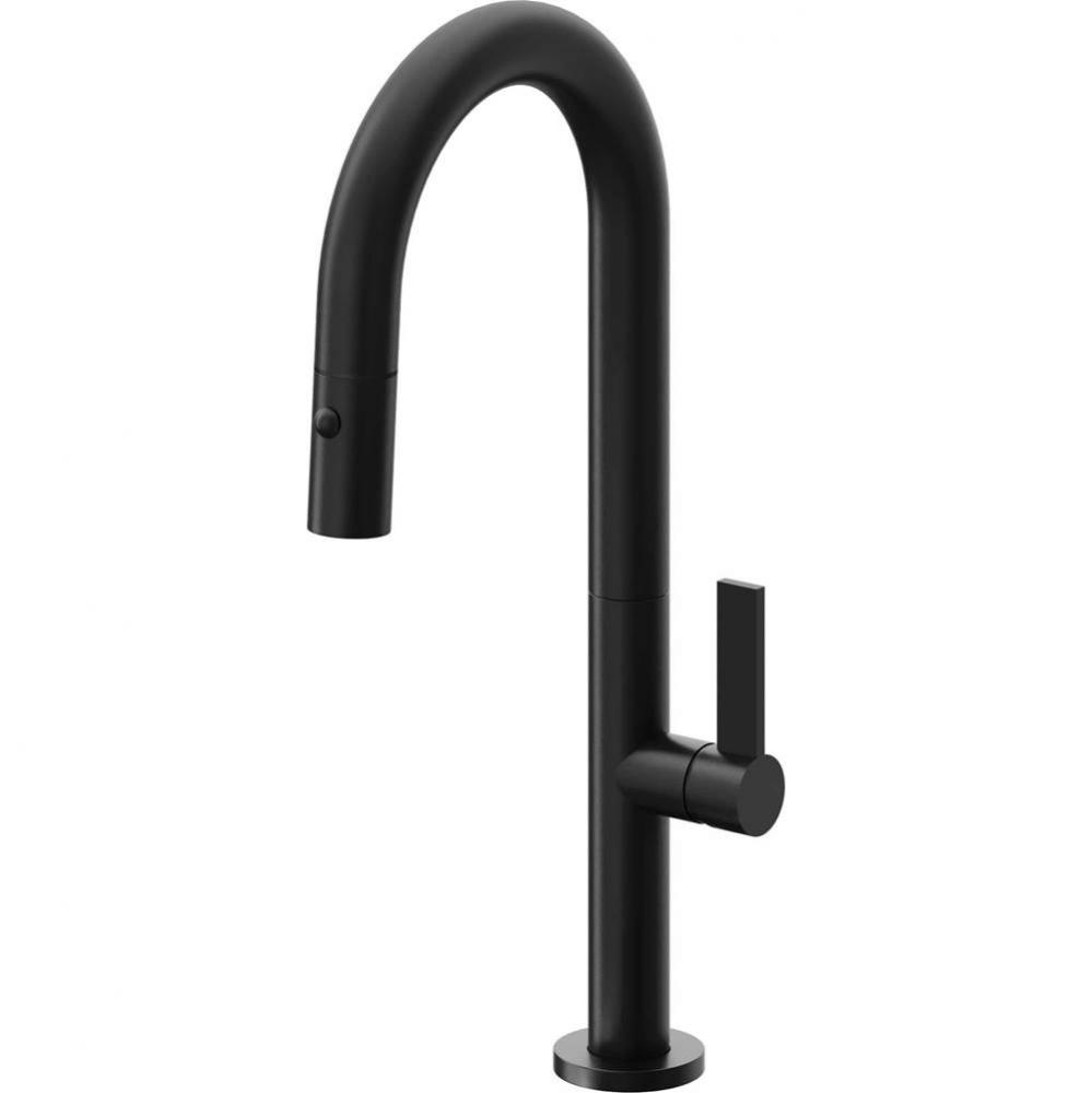 Pull-Down Prep/Bar Faucet with Button Sprayer