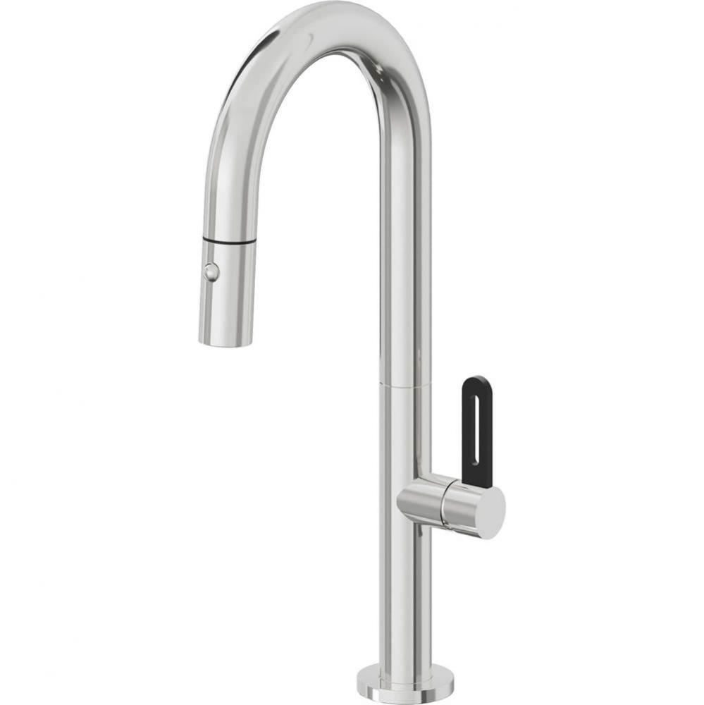Pull-Down Prep/Bar Faucet with Button Sprayer