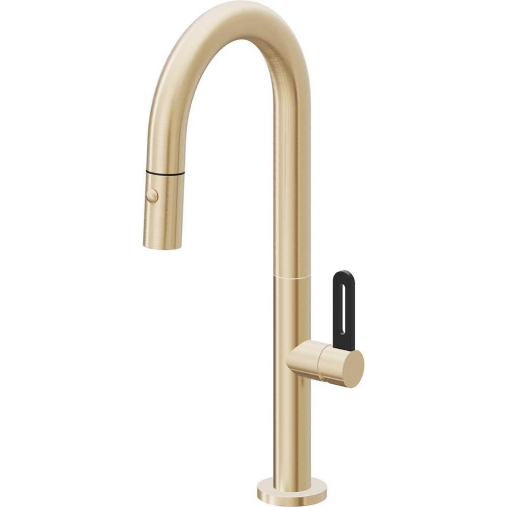 Pull-Down Prep/Bar Faucet with Button Sprayer