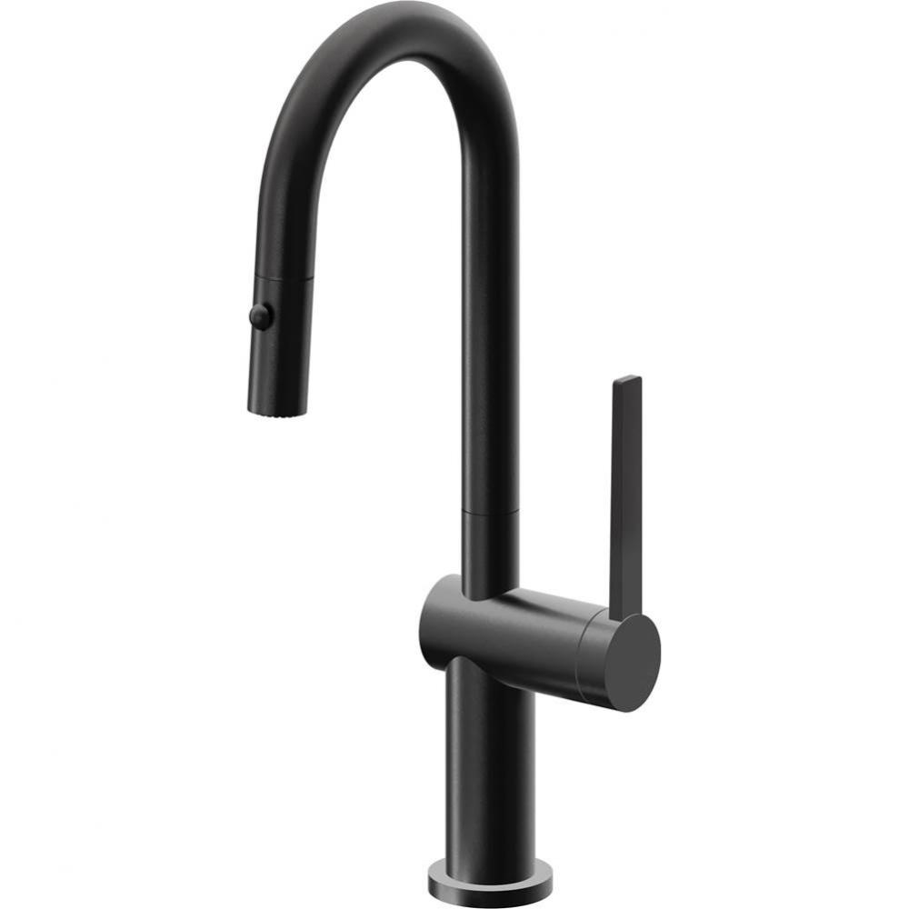 Pull-Down Prep/Bar Faucet with Button Sprayer