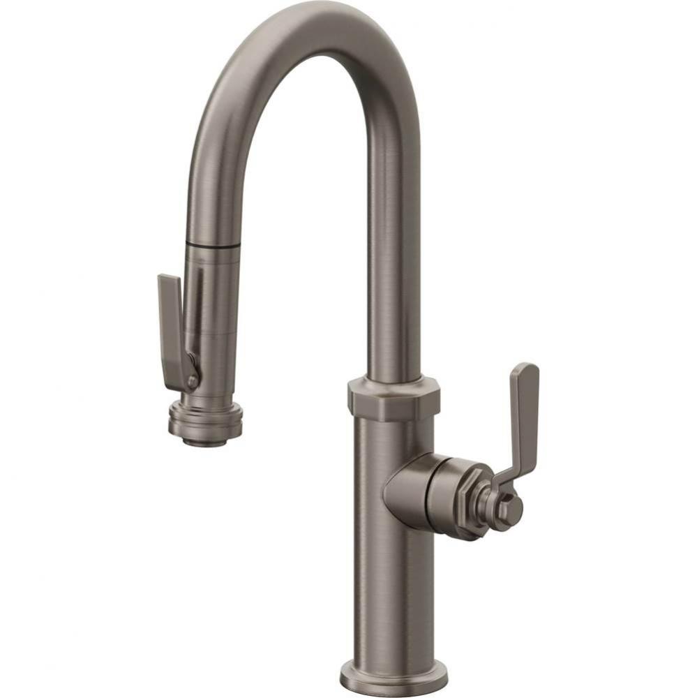 Pull-Down Prep/Bar Faucet with Squeeze Sprayer