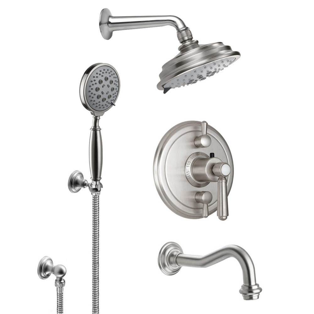 Montecito Styletherm 1/2'' Thermostatic Shower System with Hand Shower Hook and Tub Spou