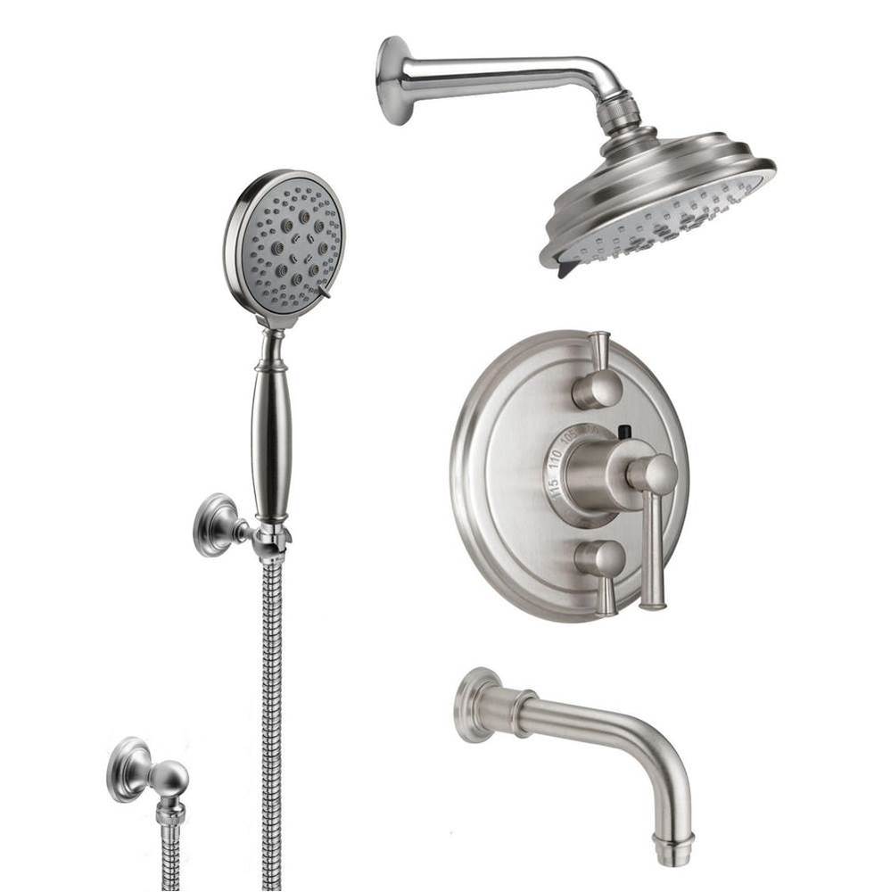 Miramar Styletherm 1/2'' Thermostatic Shower System with Hand Shower Hook and Tub Spout