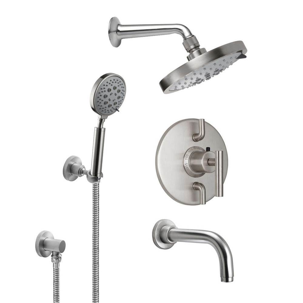 Tiburon Styletherm 1/2'' Thermostatic Shower System with Hand Shower Hook and Tub Spout