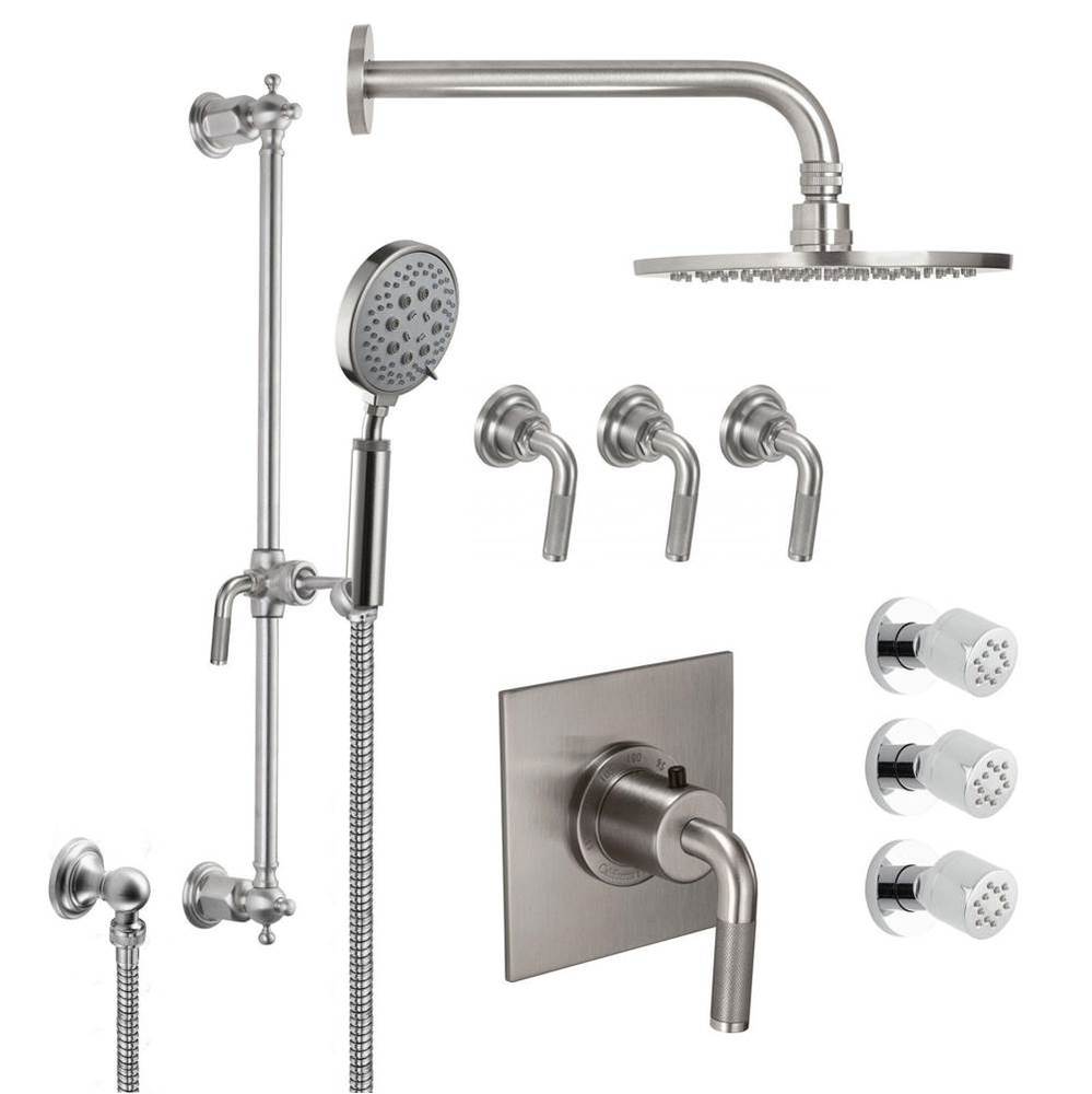 Descanso Styletherm 3/4'' Thermostatic Shower System with Body Spray, Hand Shower on Sli