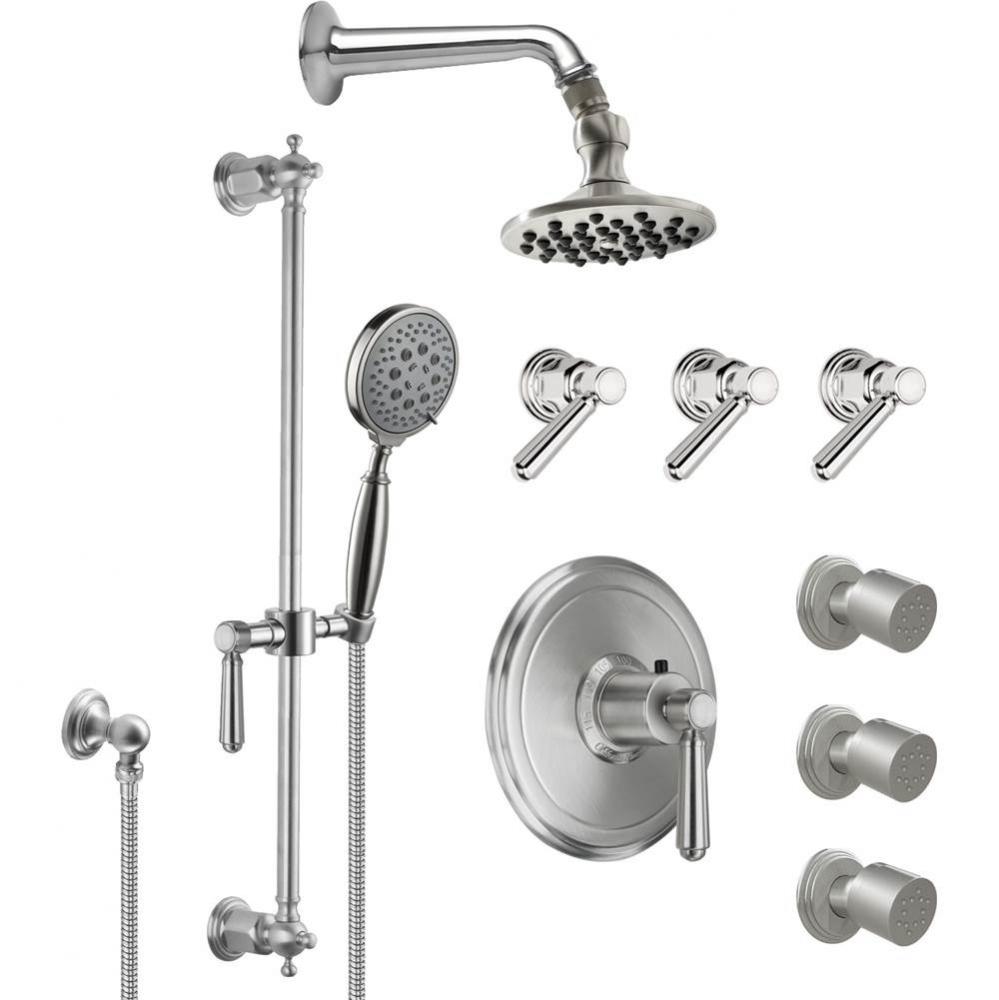 Montecito StyleTherm® 3/4'' Thermostatic Shower System with Body Spray, Handshower