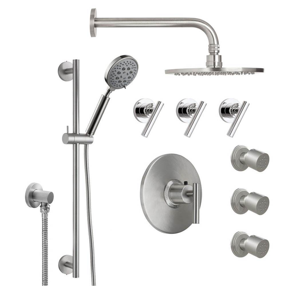 Tiburon Styletherm 3/4'' Thermostatic Shower System with Body Spray, Hand Shower on Slid