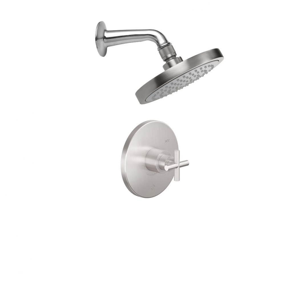 Tiburon Pressure Balance Shower System with Single Showerhead