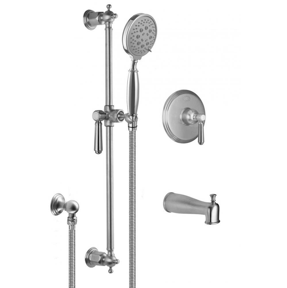 Montecito Pressure Balance Shower System with Hand Shower on Slide Bar and Tub Spout