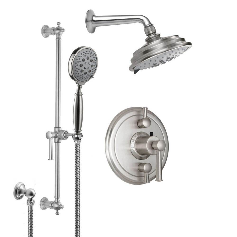 Miramar Styletherm 1/2'' Thermostatic Shower System with Showerhead and Hand Shower on S