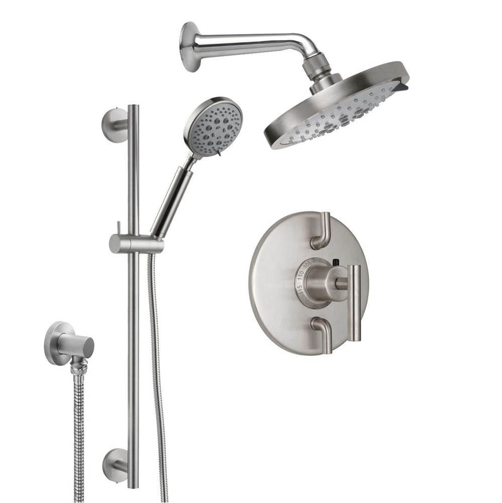 Tiburon Styletherm 1/2'' Thermostatic Shower System with Showerhead and Hand Shower on S