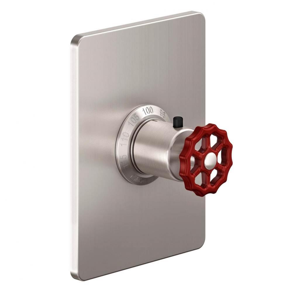 StyleTherm ® 3/4'' Thermostatic Trim Only - Red Wheel Handle