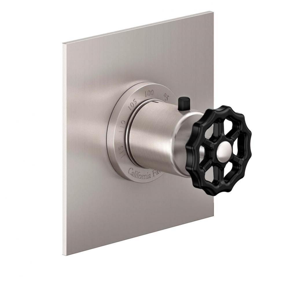 StyleTherm 3/4'' Thermostatic Trim Only with Blue Wheel Handle