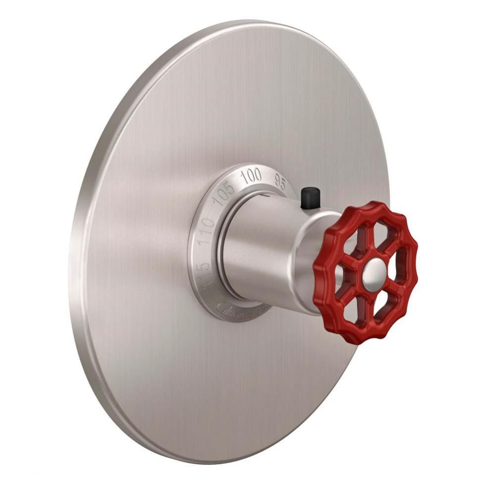 StyleTherm 3/4'' Thermostatic Trim Only with Red Wheel Handle