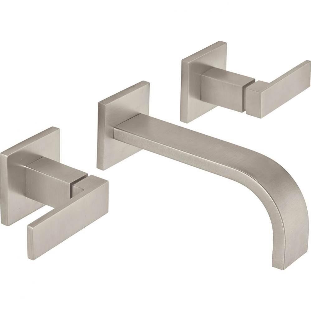 Two Handle Lavatory Wall Faucet Trim Only