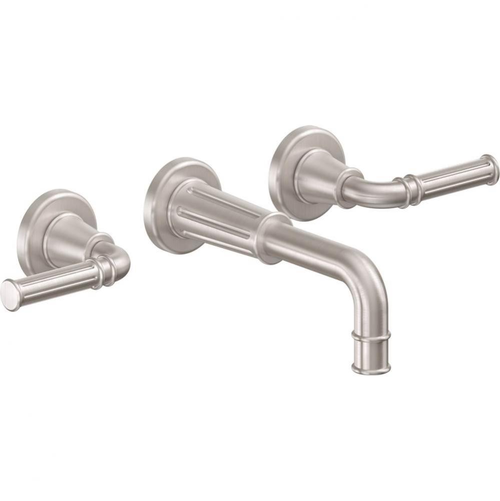 Two Handle Lavatory Wall Faucet Trim Only