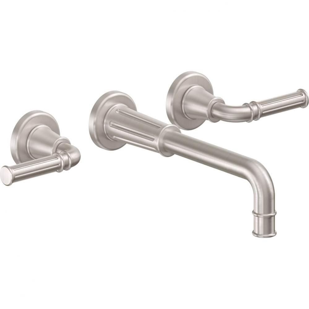 Two Handle Lavatory Wall Faucet Trim Only