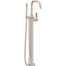 California Faucets 0811-41-OP.20-PC - Contemporary Single Hole Floor Mount Tub Filler - Quad Arc Spout