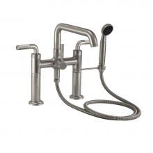 California Faucets 0908-80W.20-MOB - Industrial Deck Mount Tub Filler
