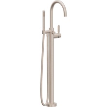 California Faucets 1111-41.18-PC - Contemporary Single Hole Floor Mount Tub Filler - Arc Spout