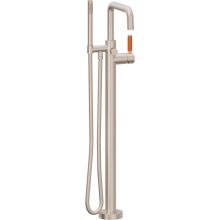 California Faucets 1211-41-OP.18-PC - Contemporary Single Hole Floor Mount Tub Filler - Quad Spout