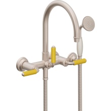 California Faucets 1306-60-YP.20-PC - Traditional Wall Mount Tub Filler - Arc Spout