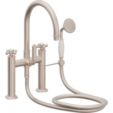 California Faucets 1308-60X.18-PC - Traditional Deck Mount Tub Filler - Arc Spout