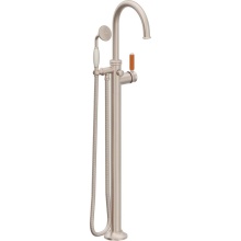California Faucets 1311-60-OP.18-PC - Traditional Single Hole Floor Mount Tub Filler - Arc Spout
