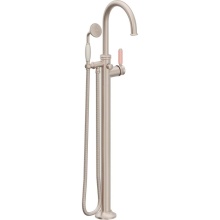 California Faucets 1311-60-PP.18-PC - Traditional Single Hole Floor Mount Tub Filler - Arc Spout